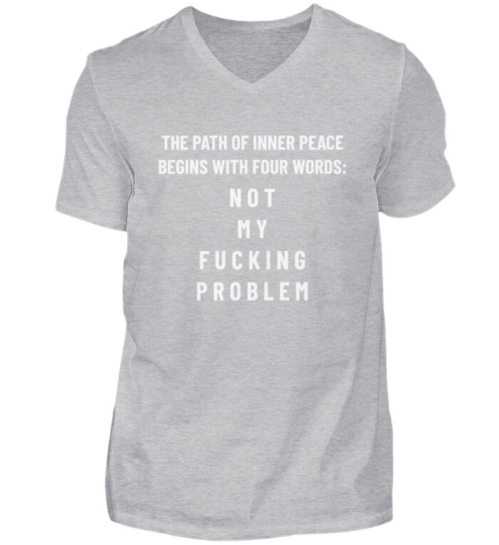 The Path Of Inner Peace - Herren V-Neck Shirt-17