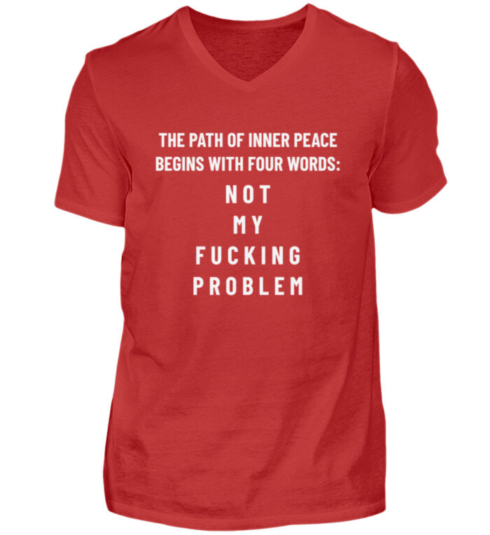 The Path Of Inner Peace - Herren V-Neck Shirt-4