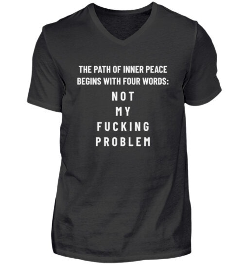 The Path Of Inner Peace - Herren V-Neck Shirt-16