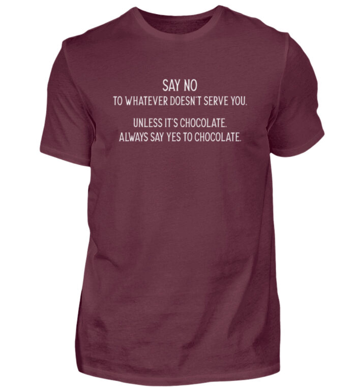 Say no to whatever doesnt serve you - Herren Shirt-839