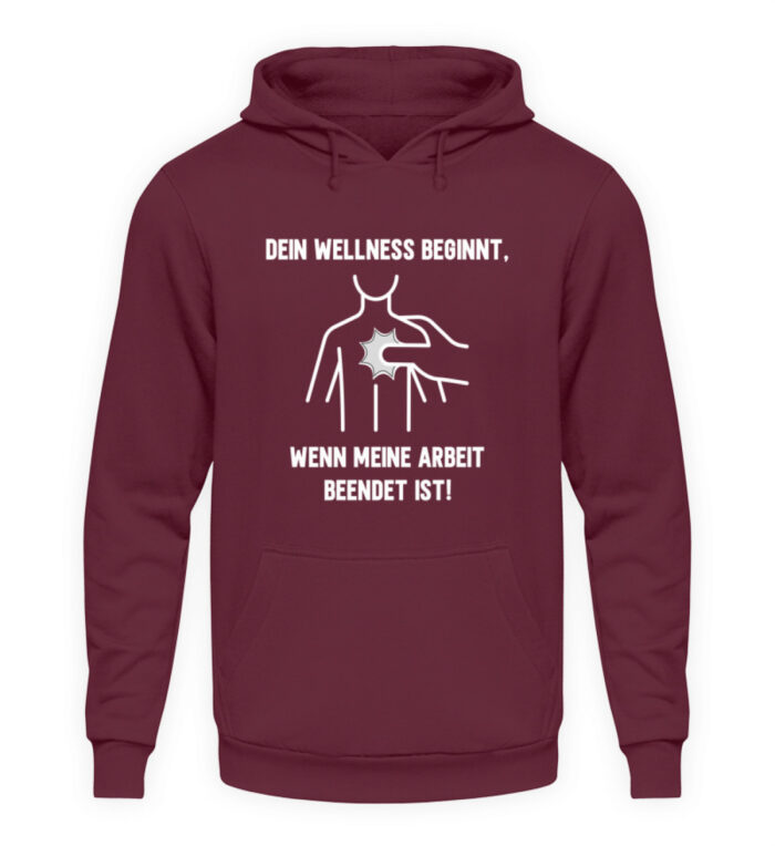 Dein Wellness beginnt - Unisex Kapuzenpullover Hoodie-839