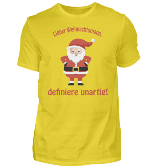Santa - definiere unartig rd - Herren Shirt-1102