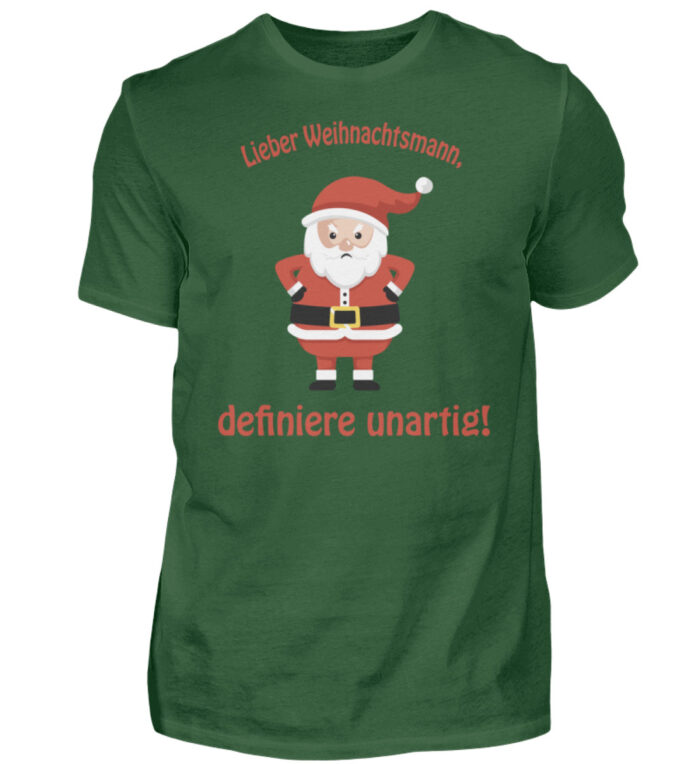Santa - definiere unartig rd - Herren Shirt-833