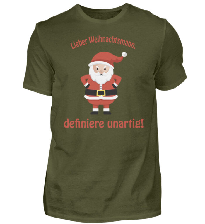 Santa - definiere unartig rd - Herren Shirt-1109