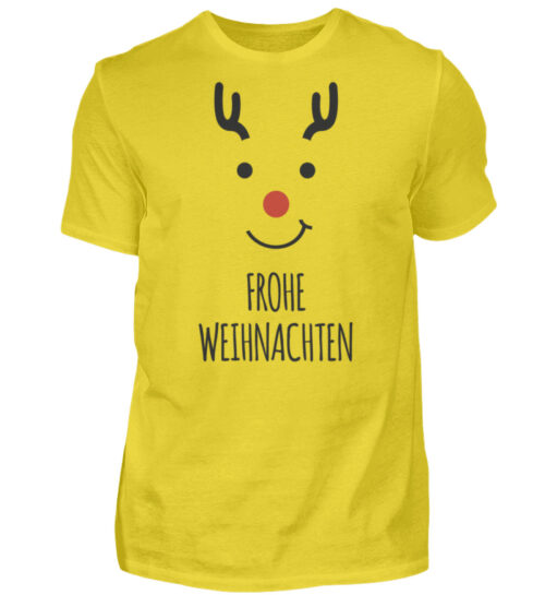 Frohe Weihnachten - Deer blk - Herren Shirt-1102