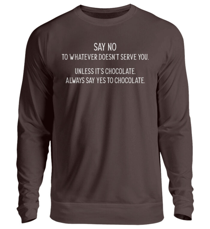 Say no to whatever doesnt serve you - Unisex Pullover-1604