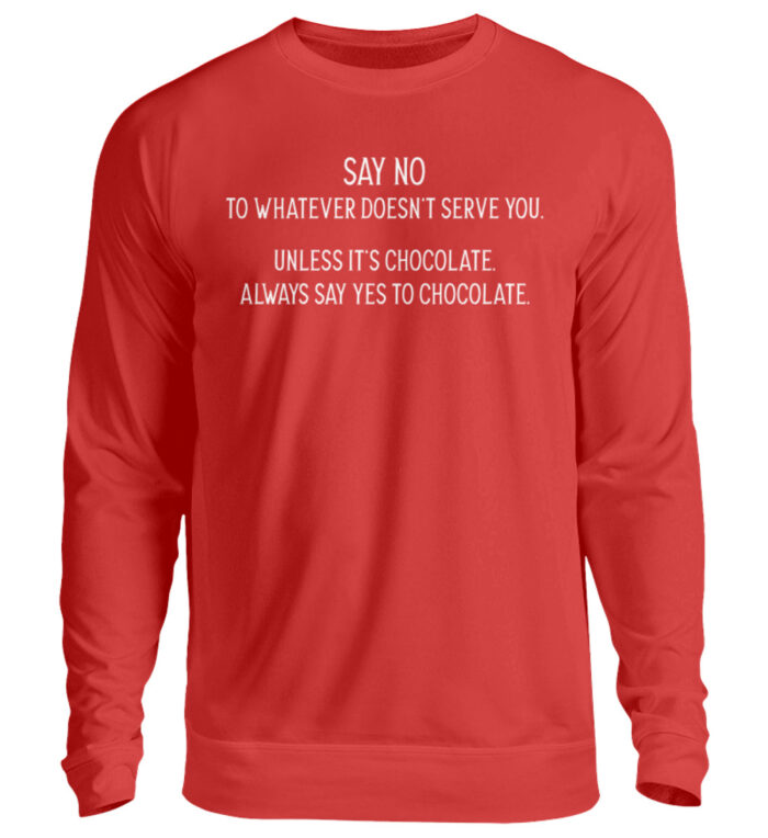 Say no to whatever doesnt serve you - Unisex Pullover-1565