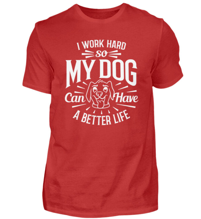 I Work Hard - Herren Shirt-4