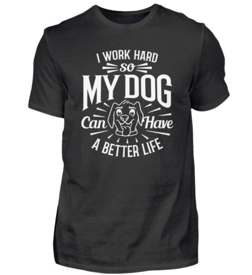 I Work Hard - Herren Shirt-16