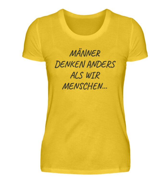 Männer denken anders - Damenshirt-3201