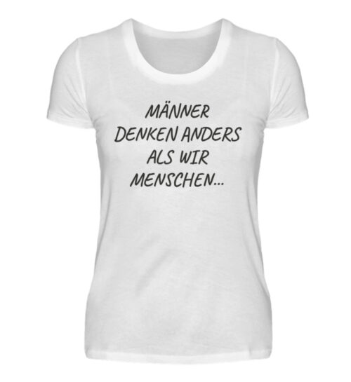 Männer denken anders - Damenshirt-3