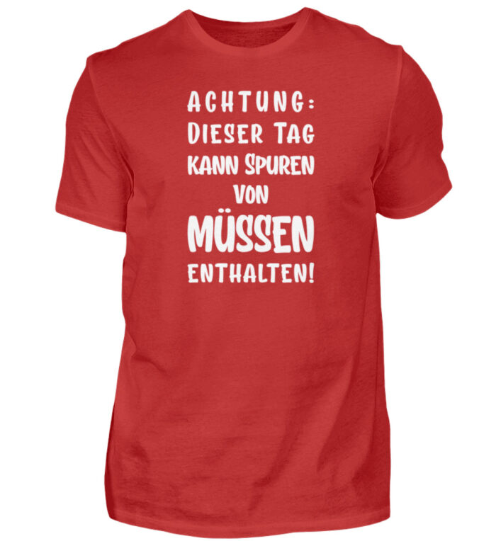 Dieser Tag kann Spuren enthalten - Herren Shirt-4