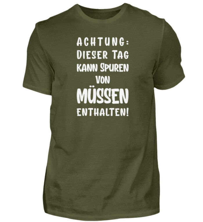 Dieser Tag kann Spuren enthalten - Herren Shirt-1109