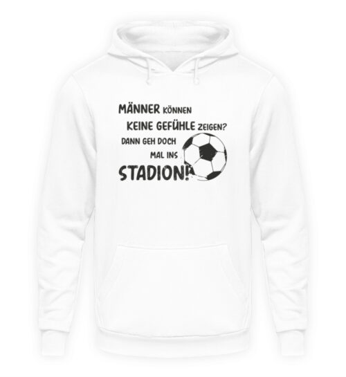 Männer können keine Gefühle zeigen - Unisex Kapuzenpullover Hoodie-1478