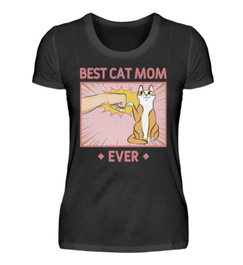 Best Cat Mom Ever - Rosa - Damenshirt-16