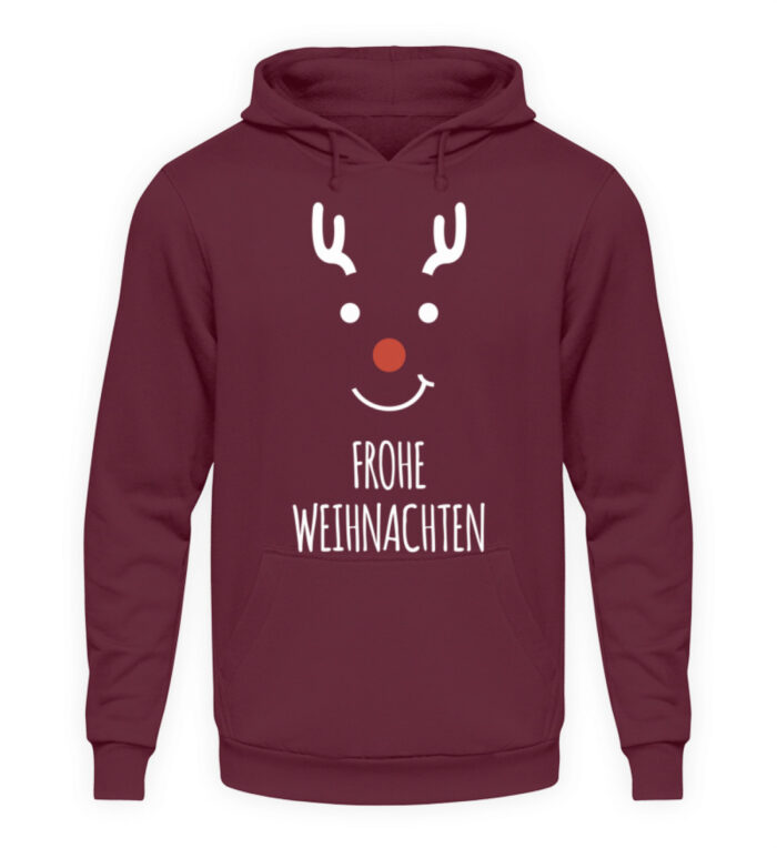 Frohe Weihnachten Deer - Unisex Kapuzenpullover Hoodie-839