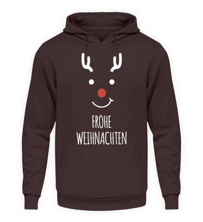 Frohe Weihnachten Deer - Unisex Kapuzenpullover Hoodie-1604