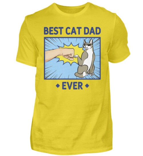 Best Cat Dad Ever - Herren Shirt-1102