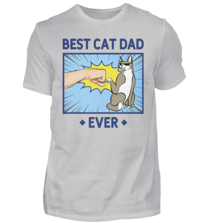 Best Cat Dad Ever - Herren Shirt-1157