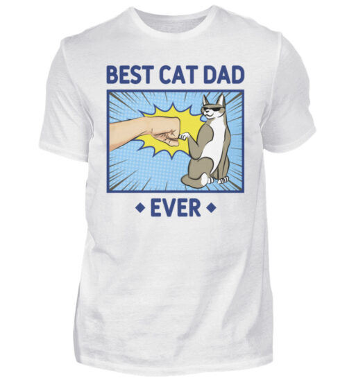 Best Cat Dad Ever - Herren Shirt-3