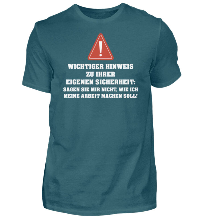 Sicherheitshinweis - Herren Shirt-1096