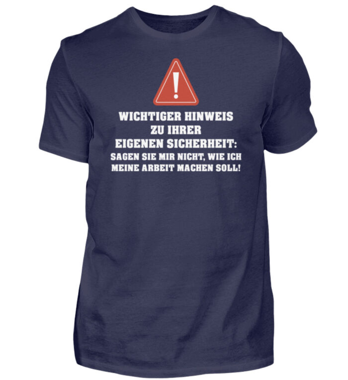 Sicherheitshinweis - Herren Shirt-198