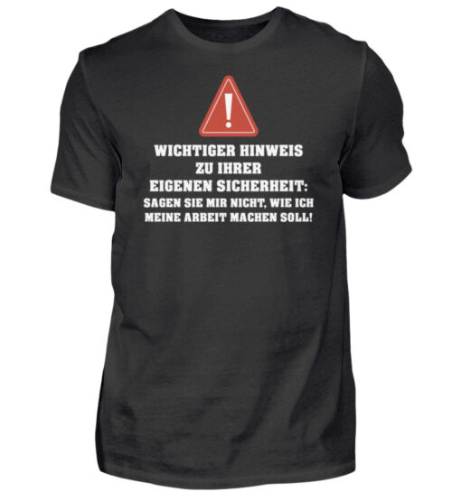 Sicherheitshinweis - Herren Shirt-16